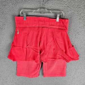 Free People FP Movement Women’s Size Large Coral Crepe Mini Skirt Skort‎